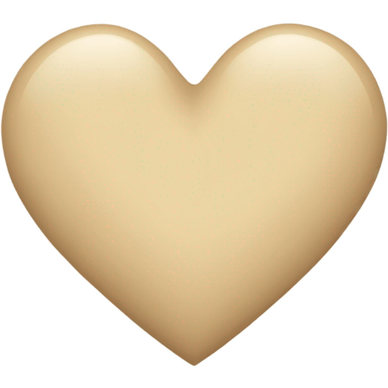 Beige heart  emoji