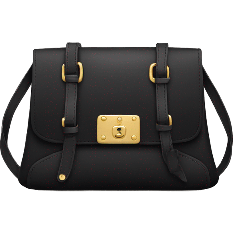 Black purse cute emoji