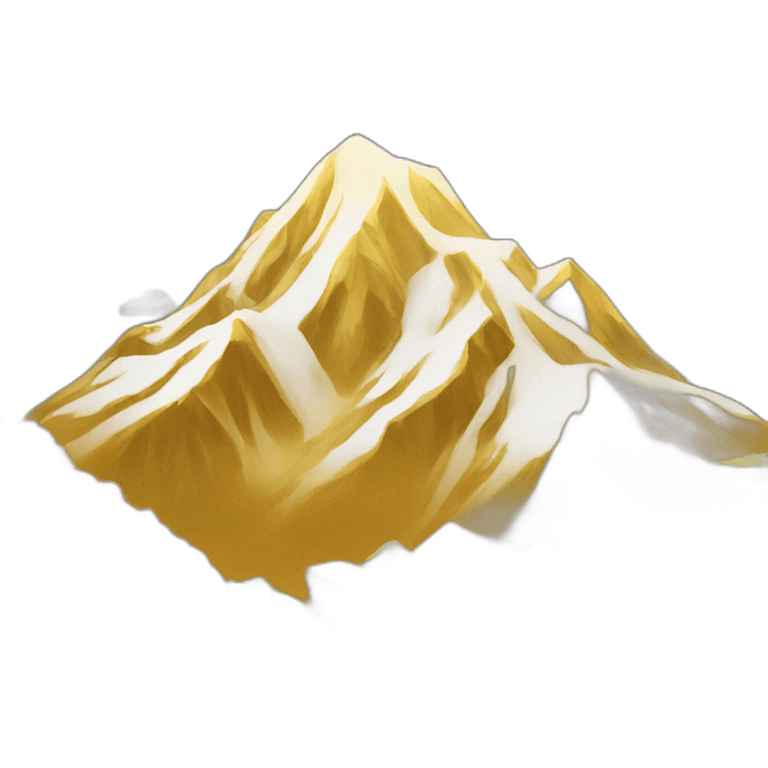 Mountain of gold emoji