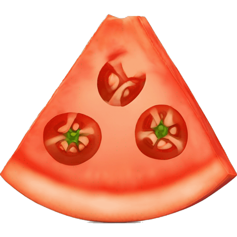 Slice of tomato emoji