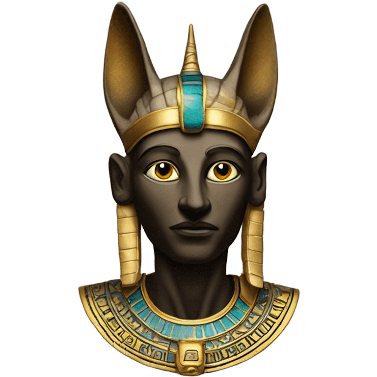 The god Osiris with proper animal head  emoji