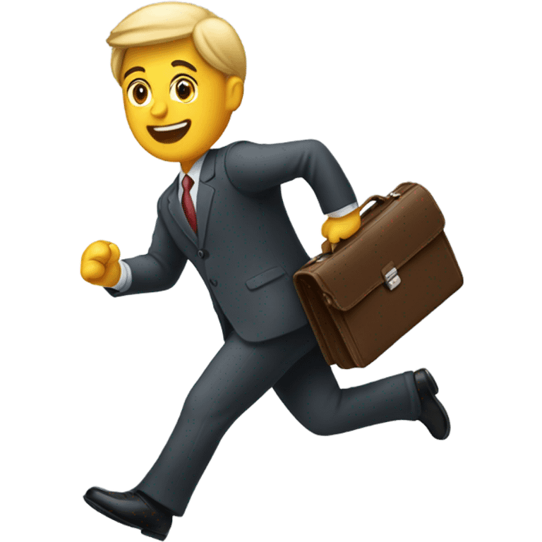 man running with briefcase emoji