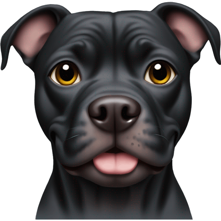 Black pitbull emoji