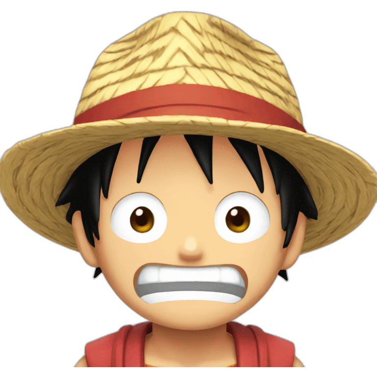 Luffy shocked emoji