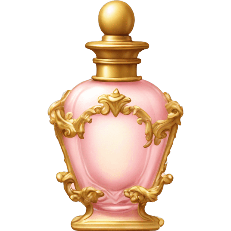 vintage rococo light pink perfume  emoji