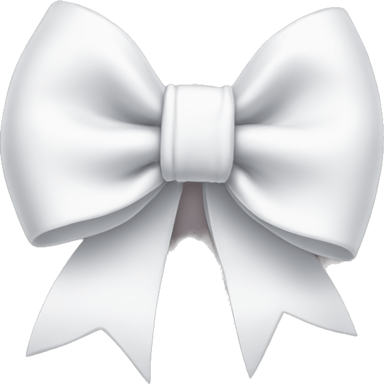 White bow emoji