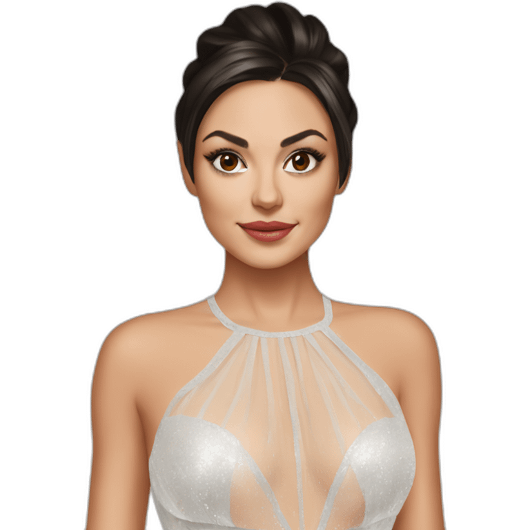 mila kunis transparent dress emoji