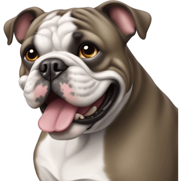 Französische graue Bulldogge emoji