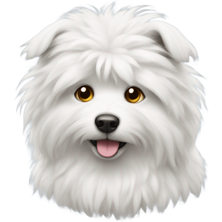 white fluffy dog emoji