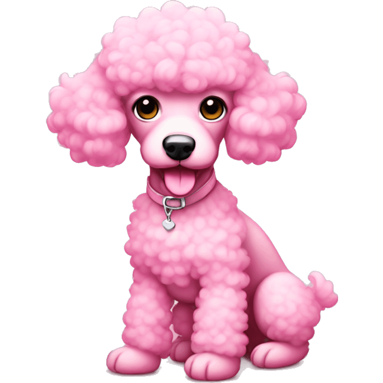 Baby pink poodle emoji