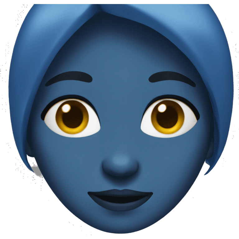 Blue girl person emoji