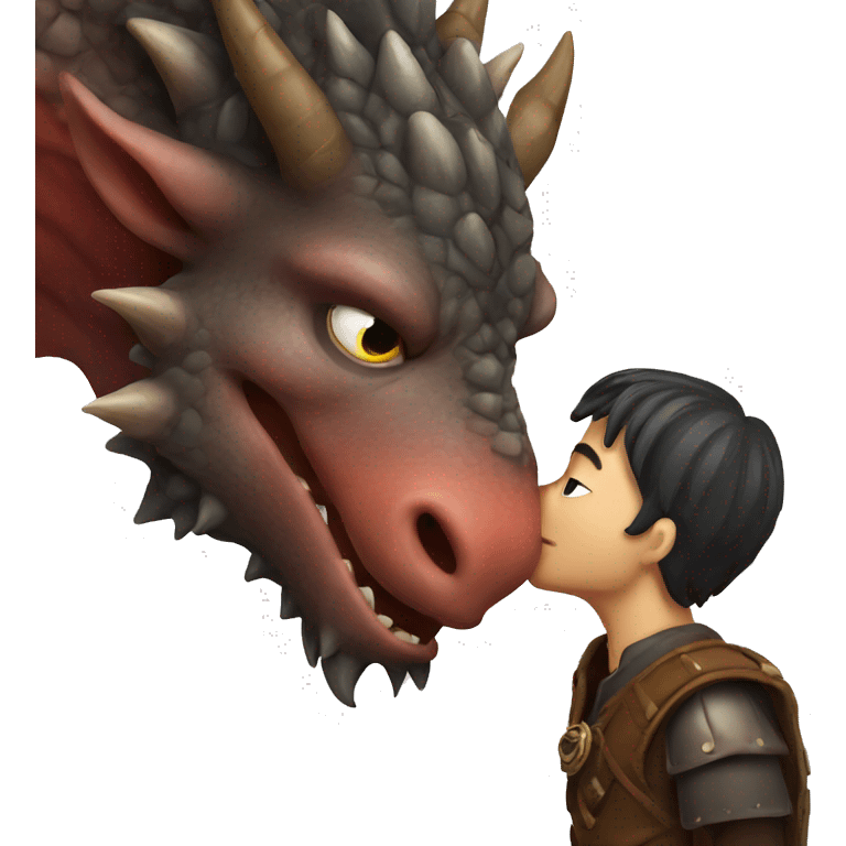 dragon kissing boar emoji