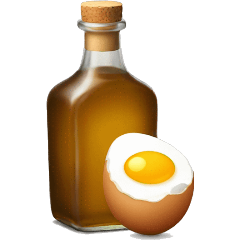 a bottle of egg liqueur emoji