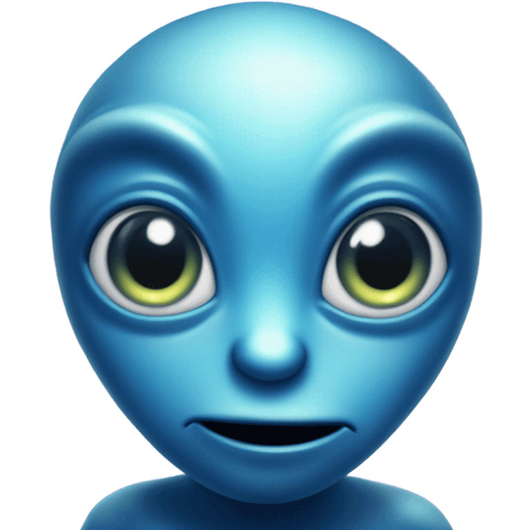 Blue alien starlight emoji