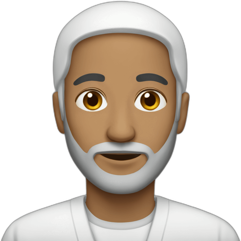 A white muslim man  emoji