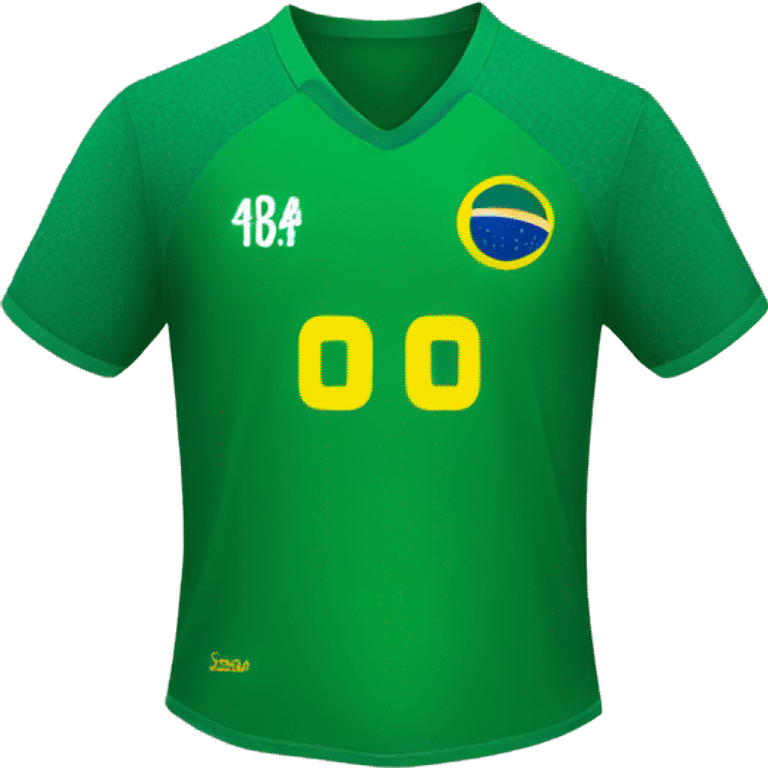 Brazilian soccer jersey emoji