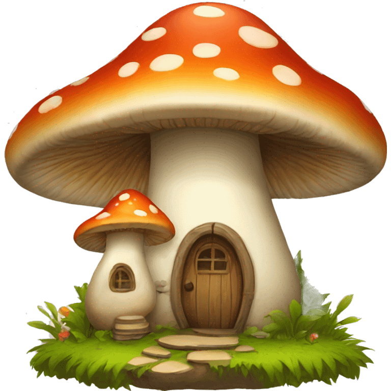 mushroom house emoji