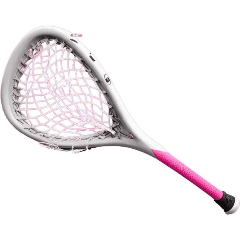 Pink lacrosse stick emoji