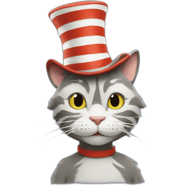 Cat in the hat dr Seuss emoji