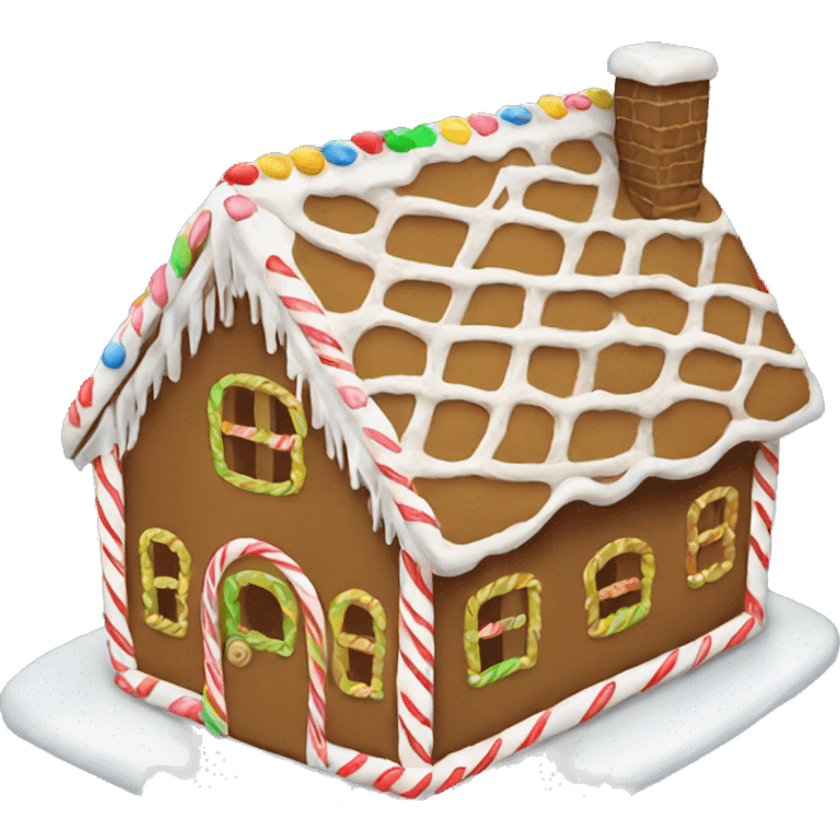 gingerbread house emoji