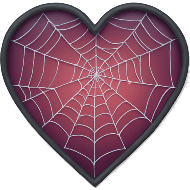 spiderweb heart  emoji