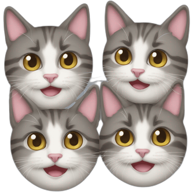 three-cats emoji