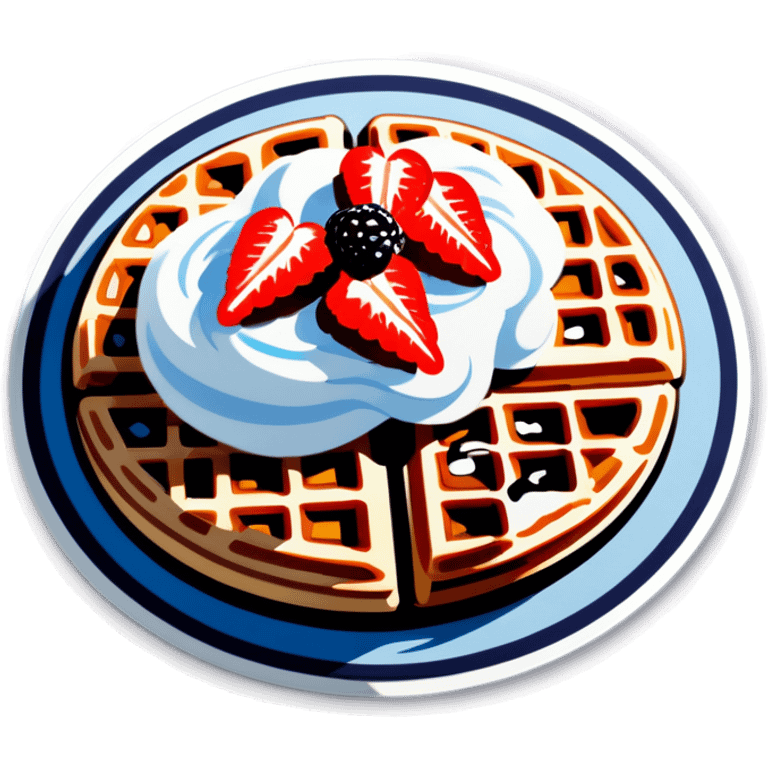 waffle with sugar  emoji