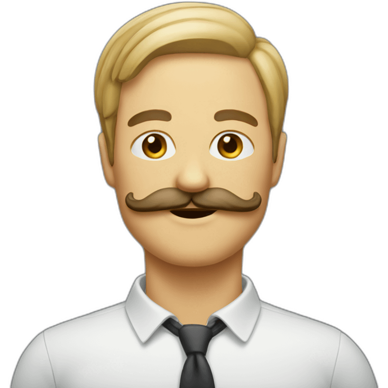 chat moustache carré emoji