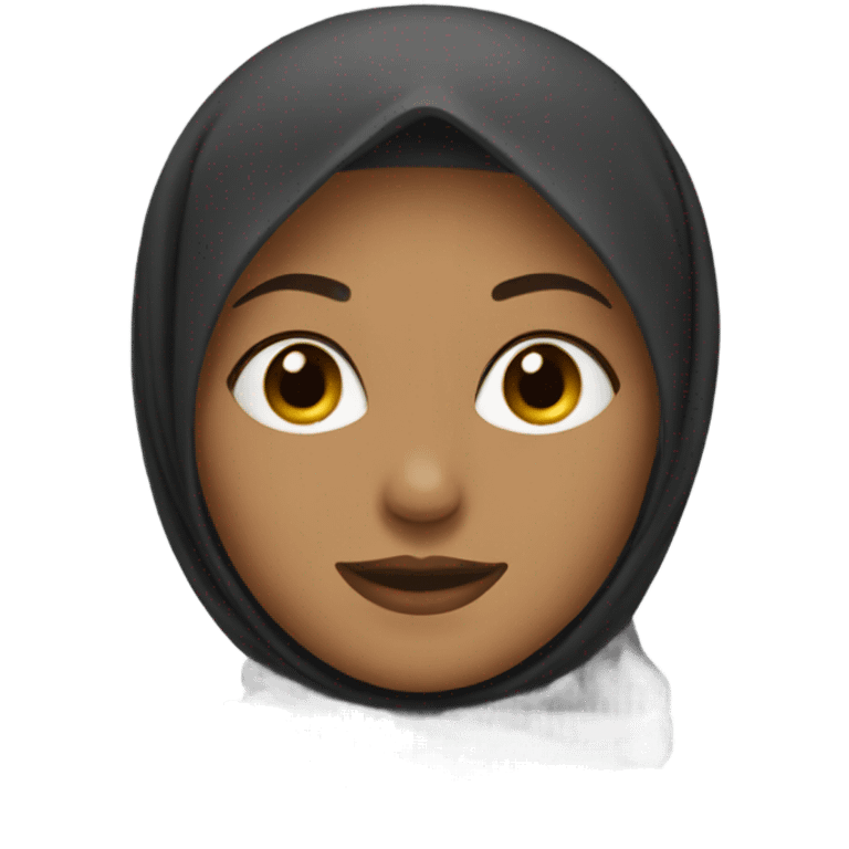 Woman with hijan emoji