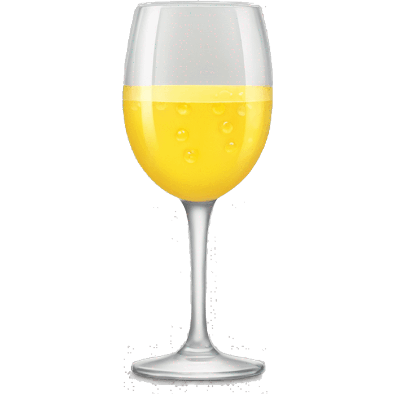 a mimosa glass  emoji