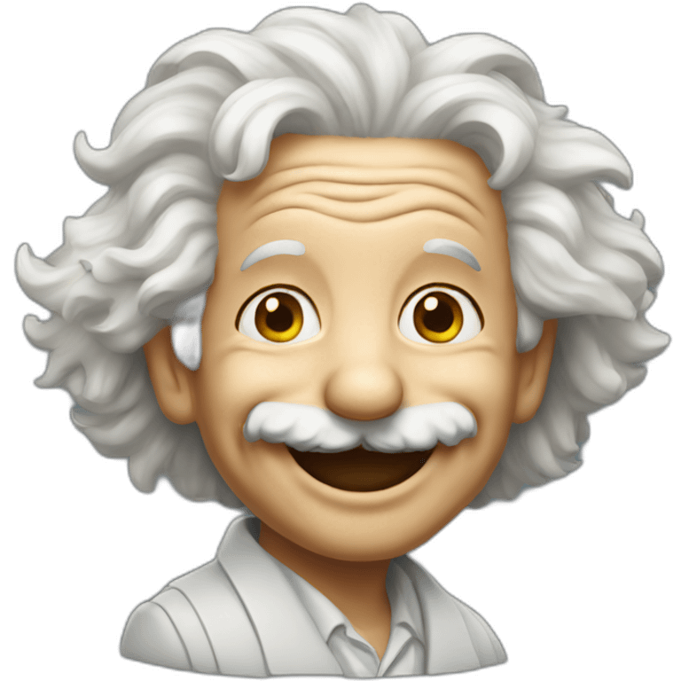 Smiling Einstein emoji