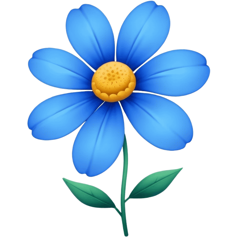 Blue flower emoji