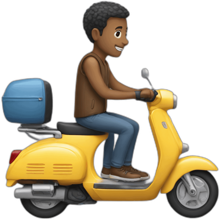 Man with scooter emoji