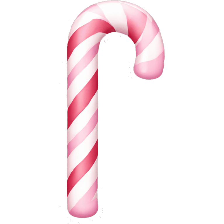 2 crossing pastel light pink candy cane emoji