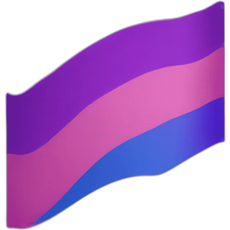 bisexual flag 🩷💜💙 emoji