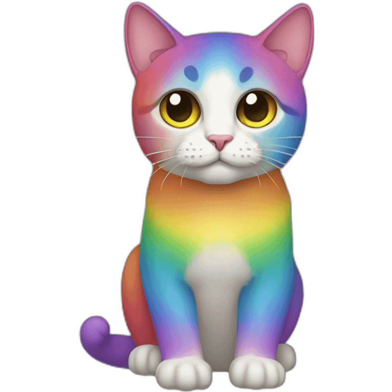 Cat rainbow emoji