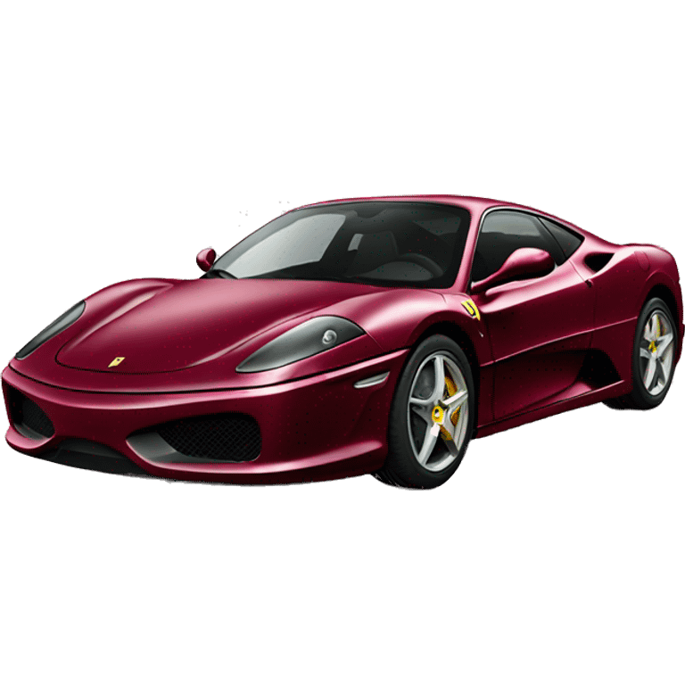 Burgundy Ferrari car emoji