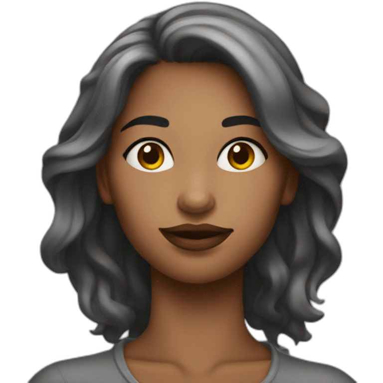 Femme à la peau matte emoji