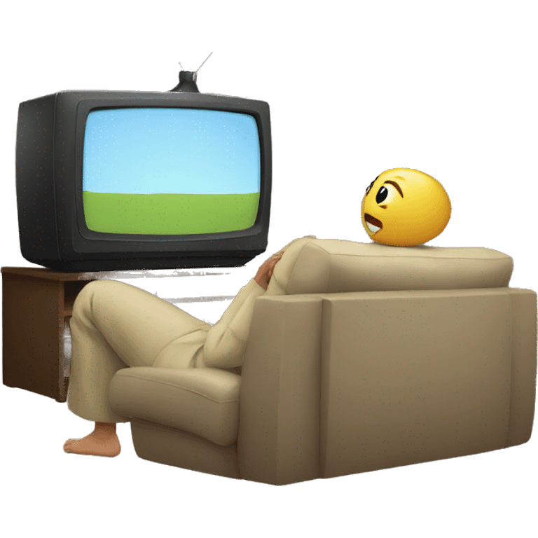 Watching tv emoji