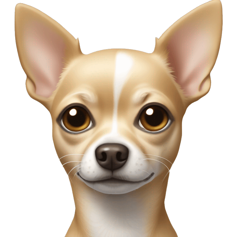 Chihuahua beige with a white spot on the forehead emoji