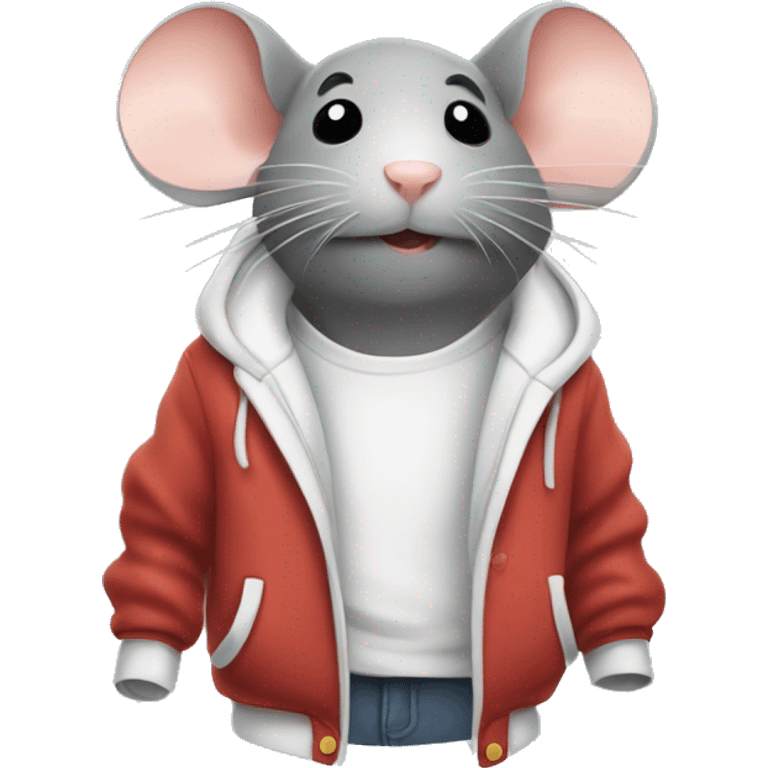 a mouse steaming clothes emoji