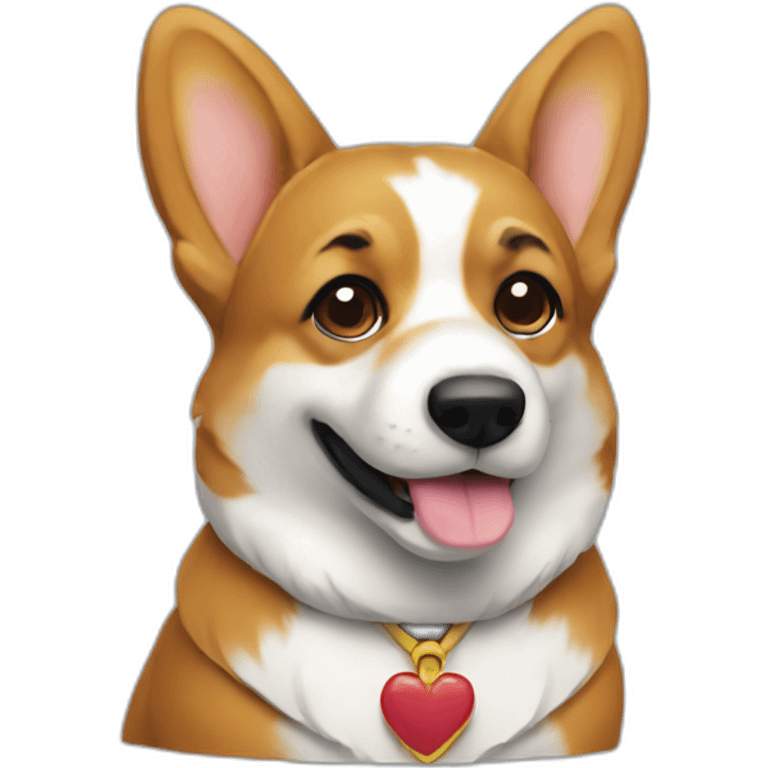 business corgi emoji