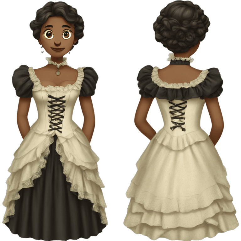 Victorian dress emoji