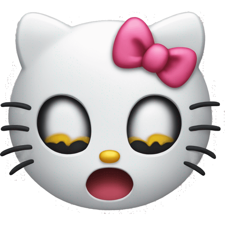 Angry hello kitty face  emoji