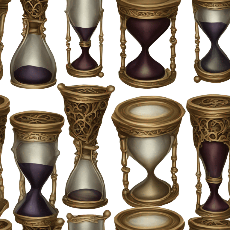 vintage ghotic hourglass emoji