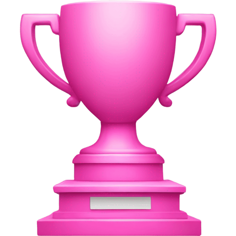 Pink Winner’s podium  emoji