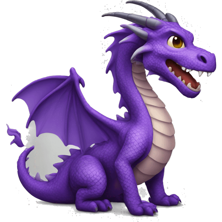 Purple dragon emoji