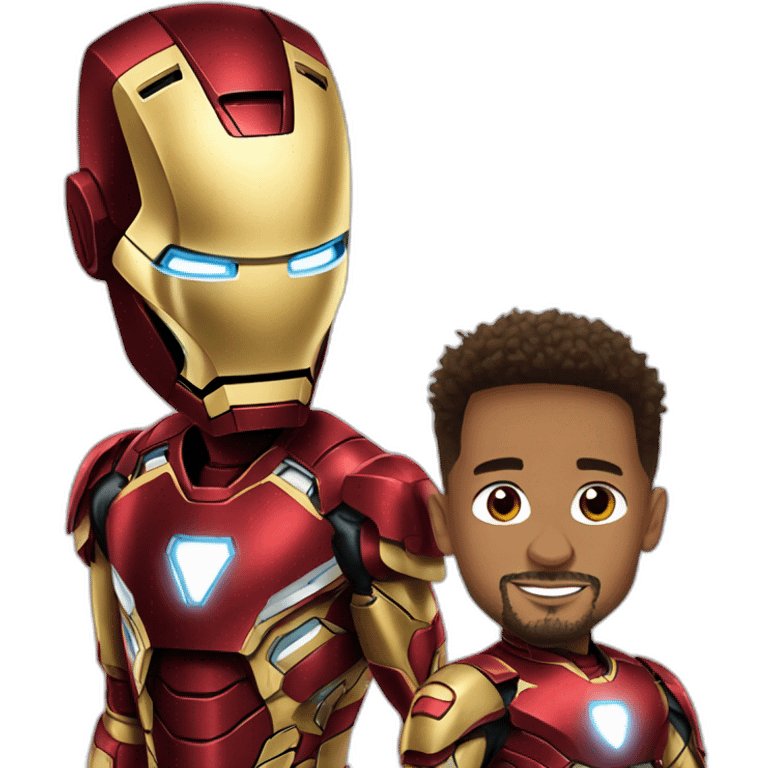 iron man and neymar emoji