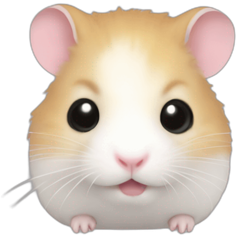 Hamster jangalian white very cute emoji