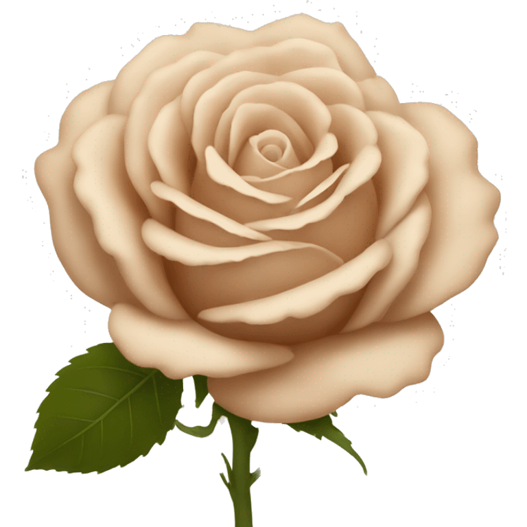 beige rose emoji